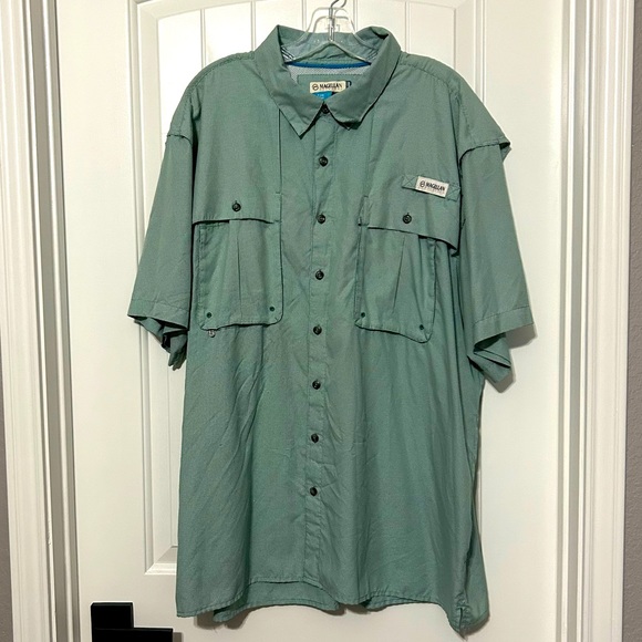 🎣 Lot of 3-Magellan Fishing Shirts, Relaxed Fit 2XXL 🐟 - Picture 2 of 12